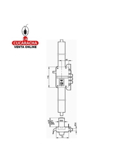 yale-CERRADURA SOBREPONER ALTA SEGURIDAD Nº9 HP HS-3 40 MM.