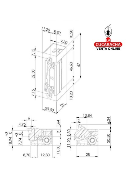 DORCAS-Abrepuertas 54 Af/s Con Frente. Ac-Dc.