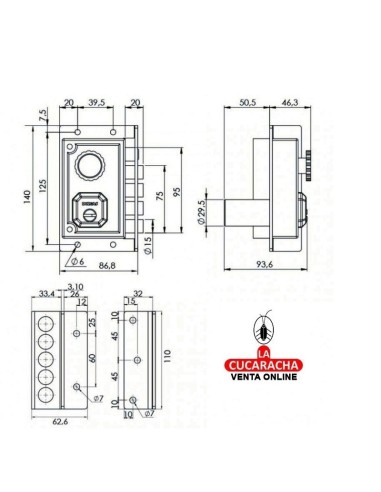 dorcas-CERRADURA MECANICA C9111...