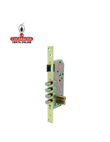 ILARGI-CERRADURA EMBUTIR NIQUEL 4220S- 50mm. PARA PUERTA MADERA.