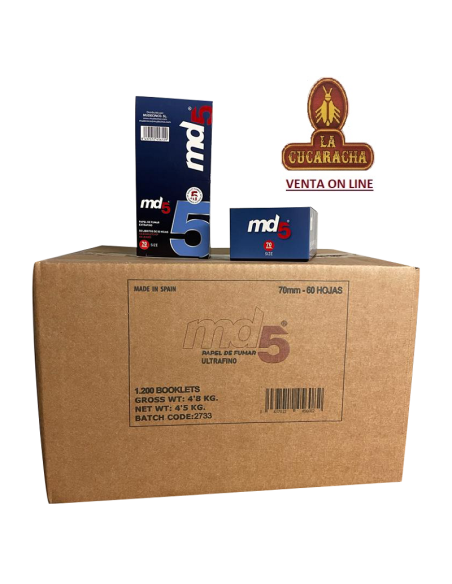 md5-1800 Libro 60 Hojas Papel Liar Azul 70mm. Extra Fino.