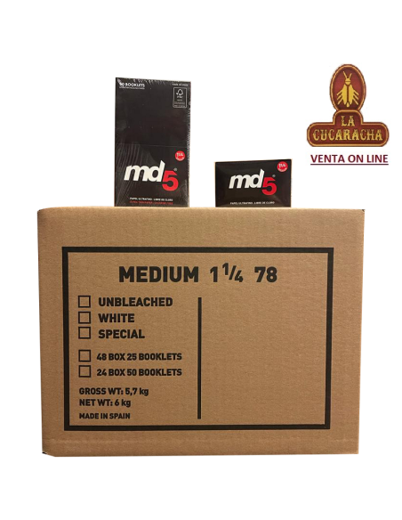 md5-1400 Papel Liar 60 hojas 78mm. Extra Fino.