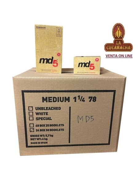md5-1200 Papel liar 50 hojas natural Brown 78mm.