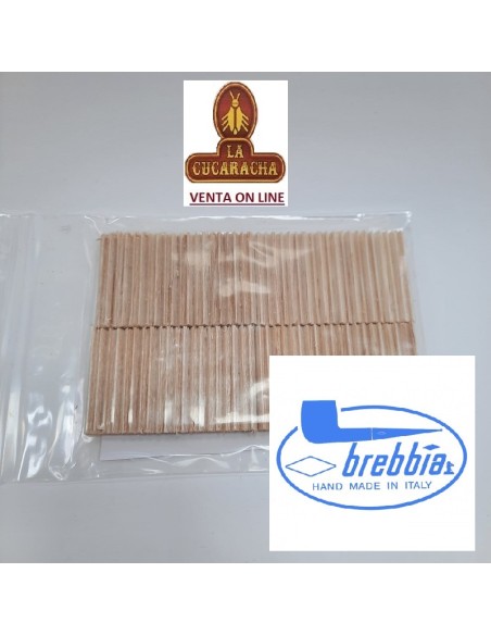 BREBBIA-Bolsa 40 filtros Pipa MADERA DE BALSA 6mm.