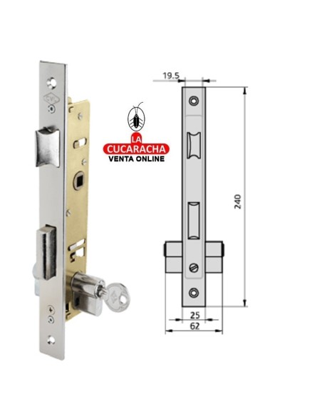 cvl-CERRADURA 1984-30-5 CILINDRO LATON.
