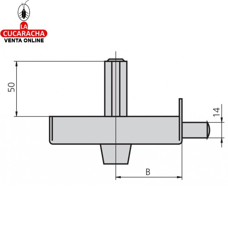 Cerradura de Sobreponer CVL Esmaltada 1124A-8 Cerradura de Sobreponer CVL Esmaltada 1124A-8