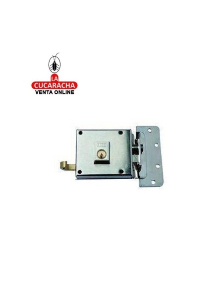 yale-Cerradura SOBREPONER UN PUNTO ALTA SEGURIDAD Nº 6-10. Niquel Izquierda