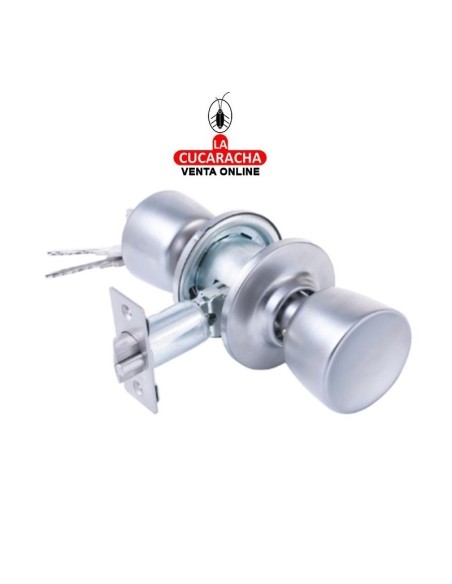 tesa-Cerradura Pomo 3502 Unific.-Llave Libre Cromo-Mate.