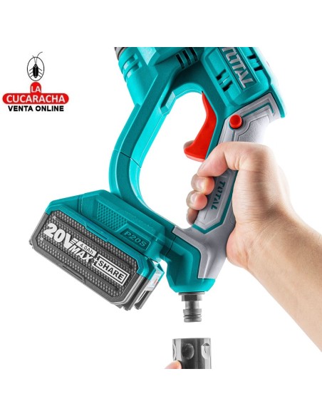 Kit Pistola Limpieza a batería TPWLI20084 con Batería y Cargador.