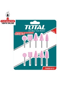 SET 10 ACCESORIOS MINIAMOLADORA MOD. TAKB1012.