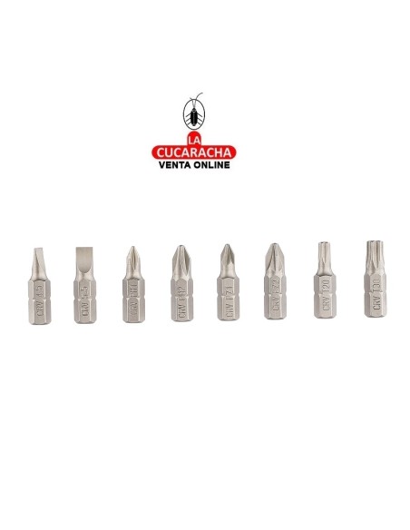 accesorios herramientas. Juego brocas variadas y puntas Mod. TACSDB1901