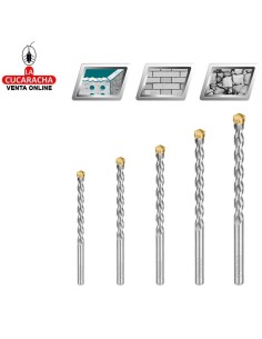 accesorios herramientas. Juego 5 brocas pared Mod. TACSD5055