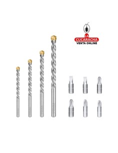 accesorios herramientas. Juego brocas variadas y puntas Mod. TACSD3165