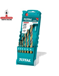 JUEGO 6 BROCAS HSS METAL...