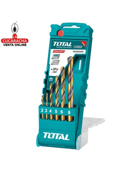 accesorios herramientas. Juego 6 brocas HSS metal Mod. TACSD0065.