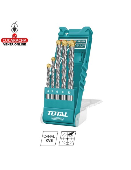 accesorios herramientas. Juego 5 brocas pared Mod. TACSD5051