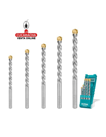 accesorios herramientas. Juego 5 brocas pared Mod. TACSD5051