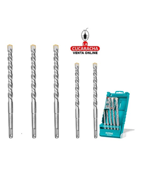 accesorios herramientas. Juego 5 brocas pared SDS Plus Mod. TAC190501