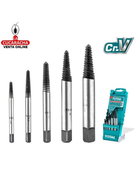 accesorios herramientas. Juego 5 brocas extractoras Mod. TACSE0056