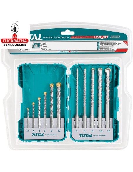 accesorios herramientas. Juego 11 brocas pared SDS Plus Mod. TACSDL31101