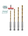 accesorios herramientas. Juego 4 brocas de titanio Mod. TACSD4041