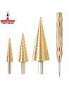 accesorios herramientas. Juego 3 brocas escalonadas y centrador Mod. TACSD2041