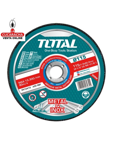 Caja de 50 discos corte 115mm Mod. TAC22111550