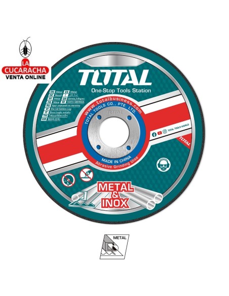 CAJA 10 DISCOS CORTE METAL 115MM. MOD. TAC2211.