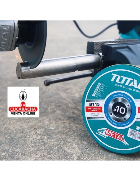 accesorios herramientas. Caja 10 discos corte METAL 115MM. Modelo TAC2211.