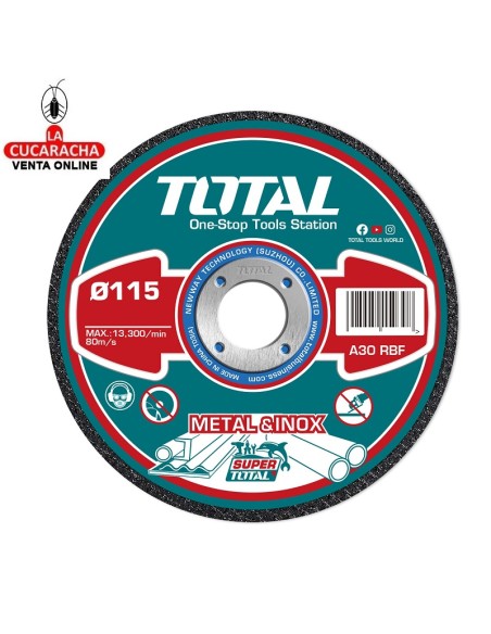 accesorios herramientas. Caja 50 discos 115mm corte metal e inox. Mod. TAC20111550.