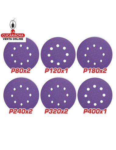 JUEGO HOJAS LIJA REDONDA MOD. TAC73150102.