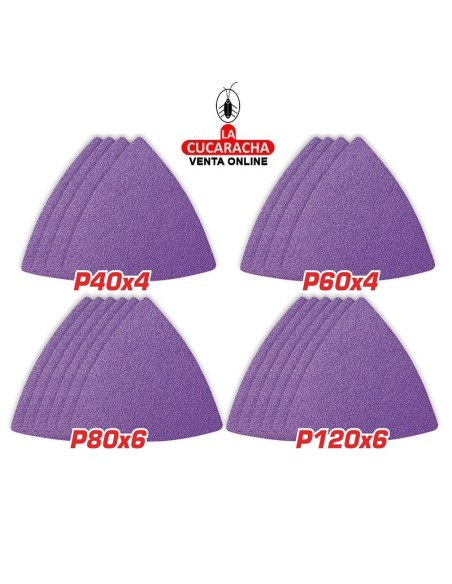 accesorios herramientas. Juego hojas lija multifunción Mod. TAC78080202