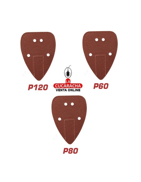 accesorios herramientas. Juego 3 hojas lija Delta Mod. TS00000842