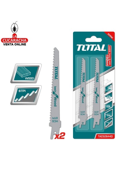 accesorios herramientas. BLISTER 2 Hojas para sierra sable Mod. TAC52644D