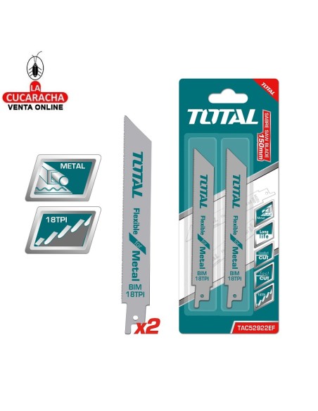 accesorios herramientas. BLISTER 2 Hojas para sierra sable Mod. TAC52922EF