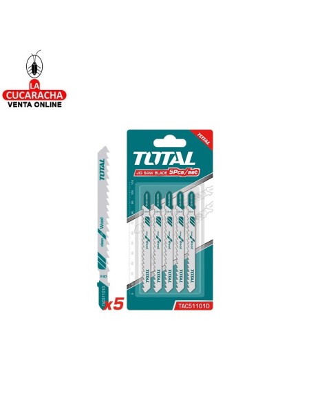 accesorios herramientas. Juego 5 Hojas sierra caladora Modelo TJSBT101D.