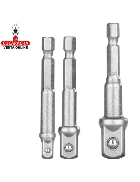 accesorios herramientas. 3 Adaptadores para llave vaso Mod. TAC273651
