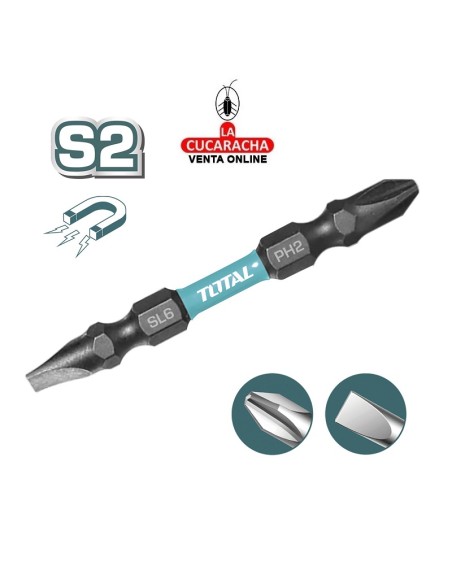 accesorios herramientas. JUEGO 10 Puntas - PH2 / SL6 Mod. TACIM16HL133