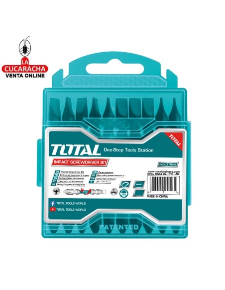 accesorios herramientas. JUEGO 10 Puntas - PH2 / SL6 Mod. TACIM16HL133