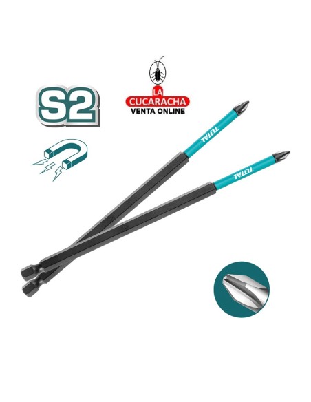 accesorios herramientas. JUEGO 10 PUNTAS- PH2 MOD. TACIM16PH2