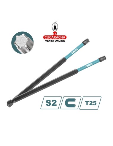 JUEGO 10 PUNTAS- TORX T25 MOD. TACIM16T25.