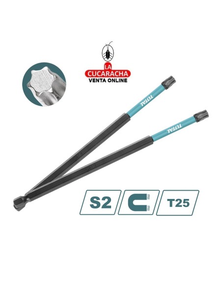 accesorios herramientas. JUEGO 10 PUNTAS- TORX T25 MOD. TACIM16T25