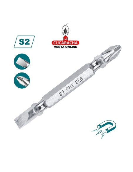 accesorios herramientas. JUEGO 10 Puntas - PH2 / SL6 Mod. TAC16HL133