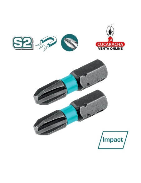 accesorios herramientas. BLISTER 2 PUNTAS - PH3 MOD. TACIM71PH3.