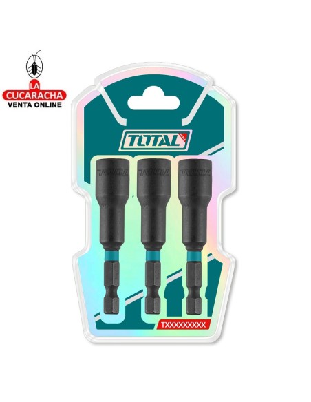 accesorios herramientas. Casquillos magnéticos de 1/4'' Mod. TAC2703431 Juego de 3.