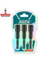 BLISTER 3 CASQUILLOS MAGNETICOS DE 1/4'' MOD. TAC2703431.