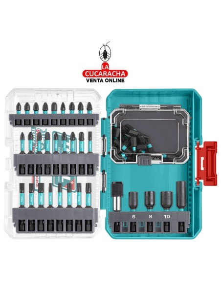 BLISTER CAJA 51 PUNTAS IMPACTO+ADAPTADORES MOD. TACSDL25106.
