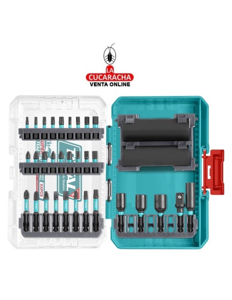 accesorios herramientas. Caja de 33 puntas impacto + adaptadores Mod. TACSDL63306