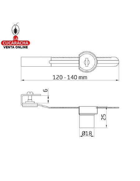 amig-CERRADURA VITRINA MOD. 10A.