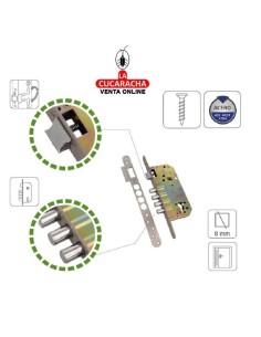 amig-CERRADURA MODELO 101 BASE Display Acero Inox Mate.